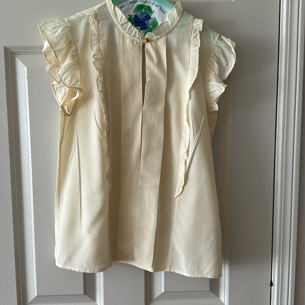 Tory Burch silk cream blouse